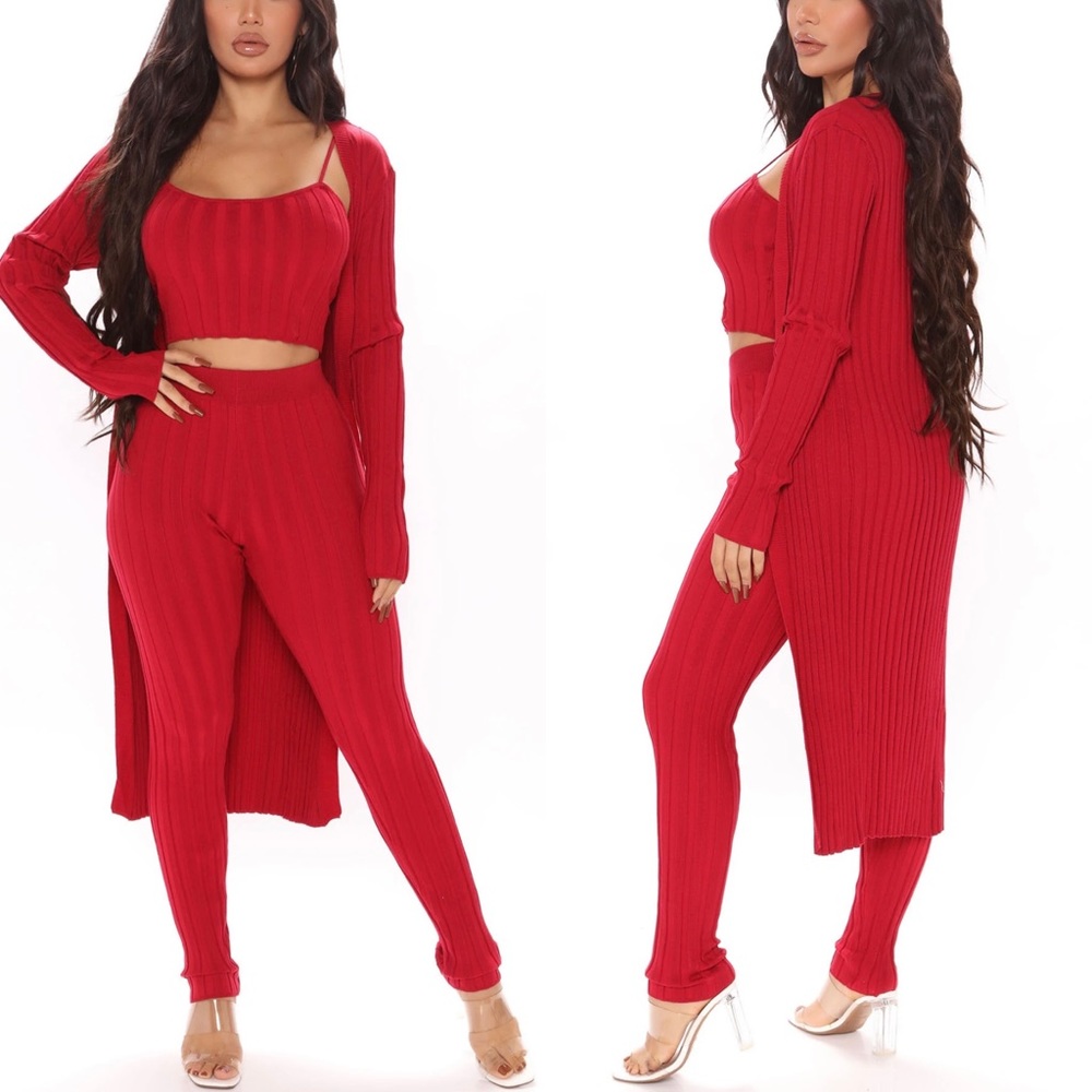 Fashion Nova | All That’s Red Lounge Set